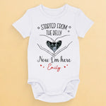 Custom Name Ultrasound Baby Announcement Gifts - Personalized Baby Onesies