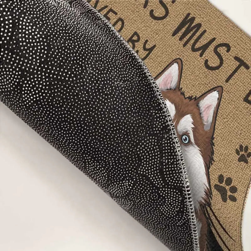 Custom Name Corgi Dog Lover Gifts - Personalized Doormat