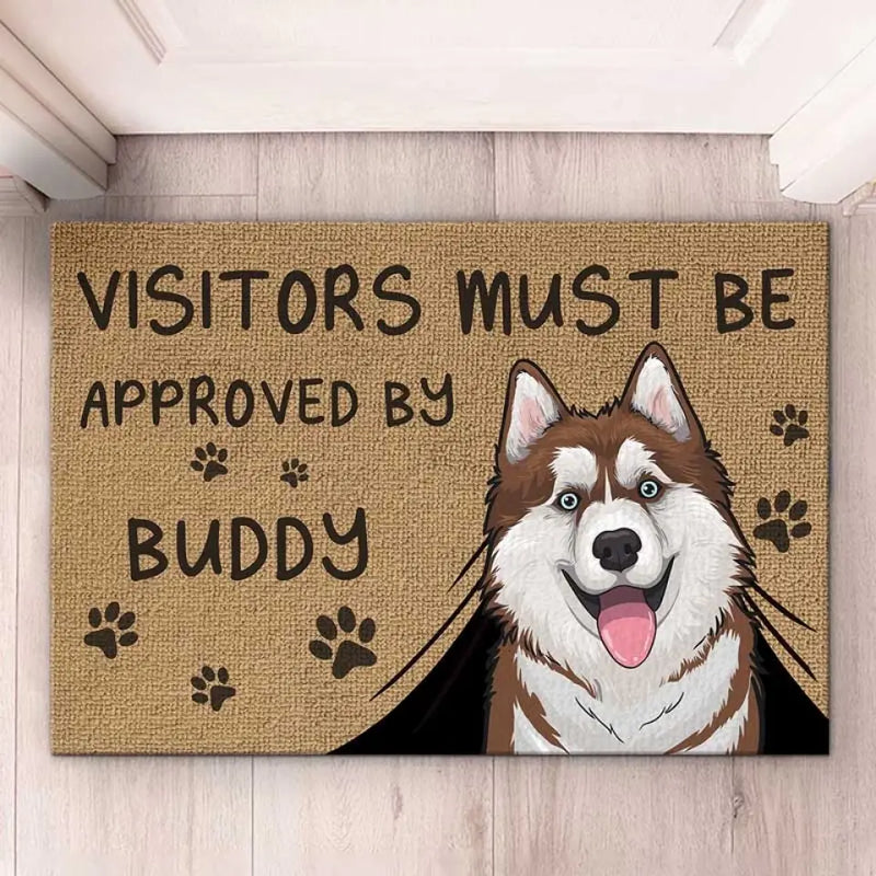 Custom Name Corgi Dog Lover Gifts - Personalized Doormat