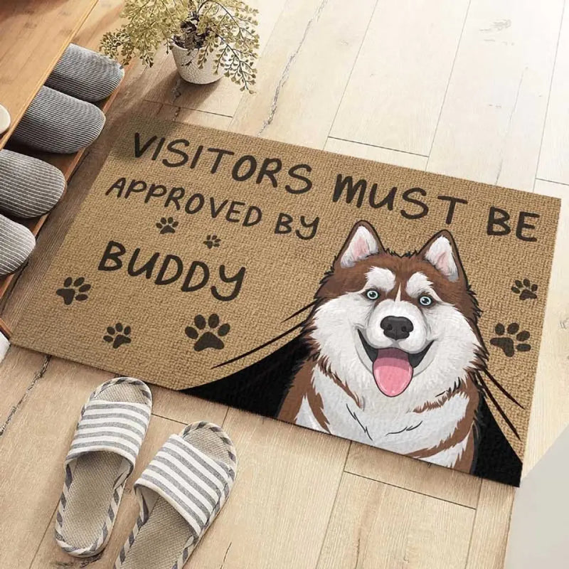 Custom Name Corgi Dog Lover Gifts - Personalized Doormat