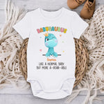 Custom Name BabySaurus Dinosaur Gifts - Personalized Baby Onesies
