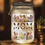 Custom Photo Mom Gifts - Personalized Mason Jar Light