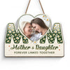 Custom Photo We Forever Linked Together - Family Personalized Custom Home Decor Wood Sign - House Warming Gift For Mom