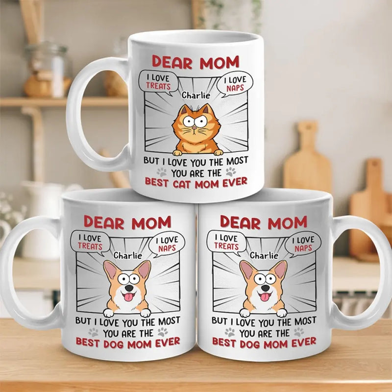 Custom Name Cat Mom Gifts for Women - Personalized Mugs