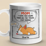 Custom Name Funny Dog Gifts for Mom - Personalized Mug