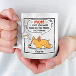 Custom Name Funny Dog Gifts for Mom - Personalized Mug