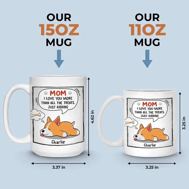 Custom Name Funny Dog Gifts for Mom - Personalized Mug