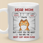 Custom Name Cat Mom Gifts for Women - Personalized Mugs