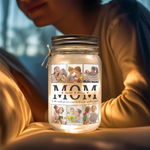 Custom Photo Mom Gifts - Personalized Mason Jar Light