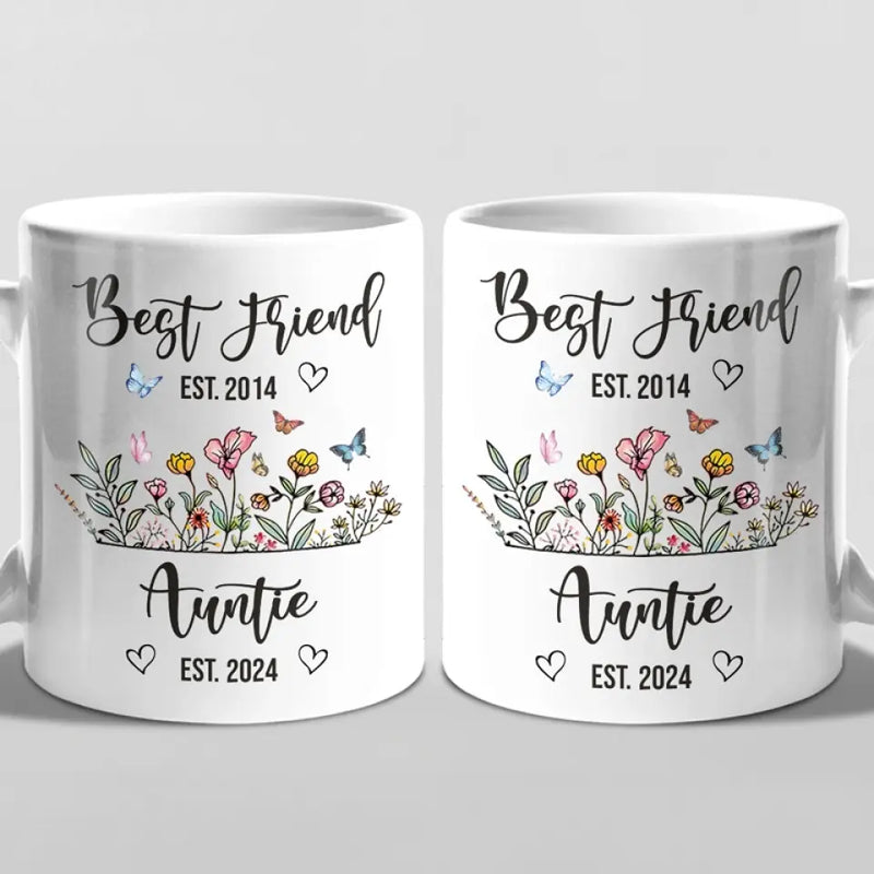 Custom Best Friend Auntie Gifts - Personalized Mug