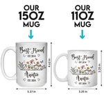 Custom Best Friend Auntie Gifts - Personalized Mug