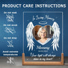 Custom Photo Your Light Will Always Shine In My Heart - Memorial Personalized Custom Shaped 3D LED Walnut Night Light - Sympathy Gift For Family Members