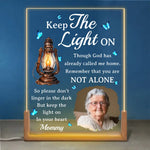 Custom Photo Memorial Gifts for Mom - Personalized 3D LED Walnut Night Light