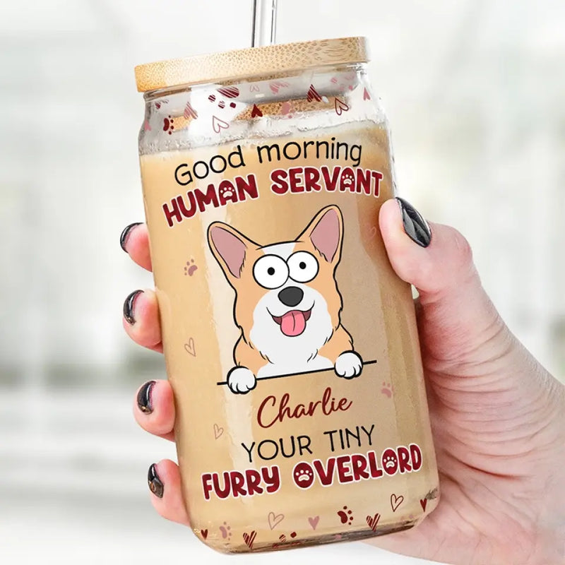 Custom Name Corgi Gifts for Dog Lovers - Personalized Glass Cup