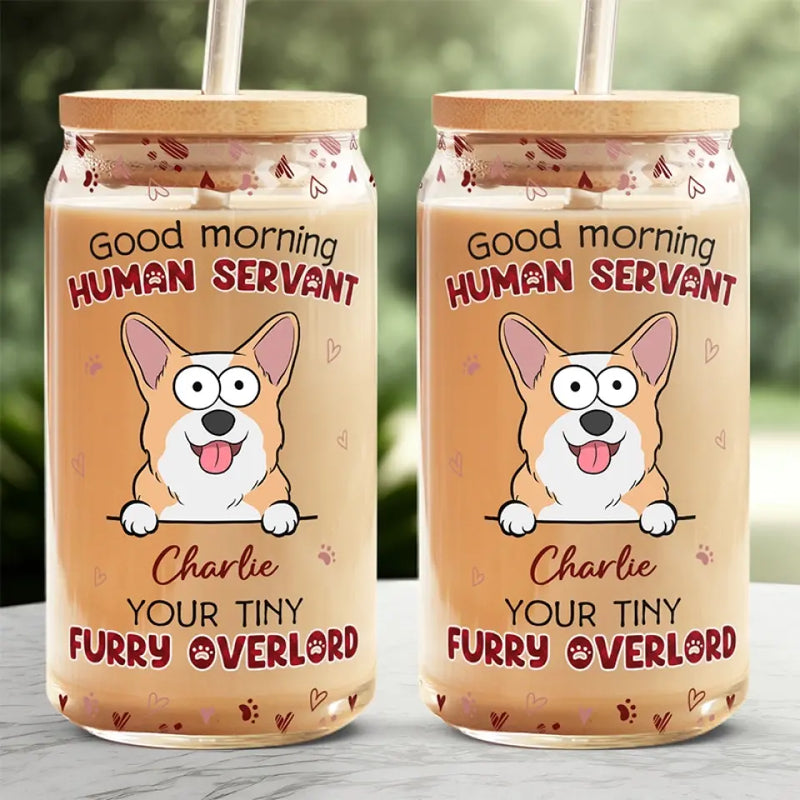 Custom Name Corgi Gifts for Dog Lovers - Personalized Glass Cup