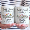 From Bestie To Auntie - Bestie Personalized Custom Mug - Gift For Best Friends, BFF, Sisters