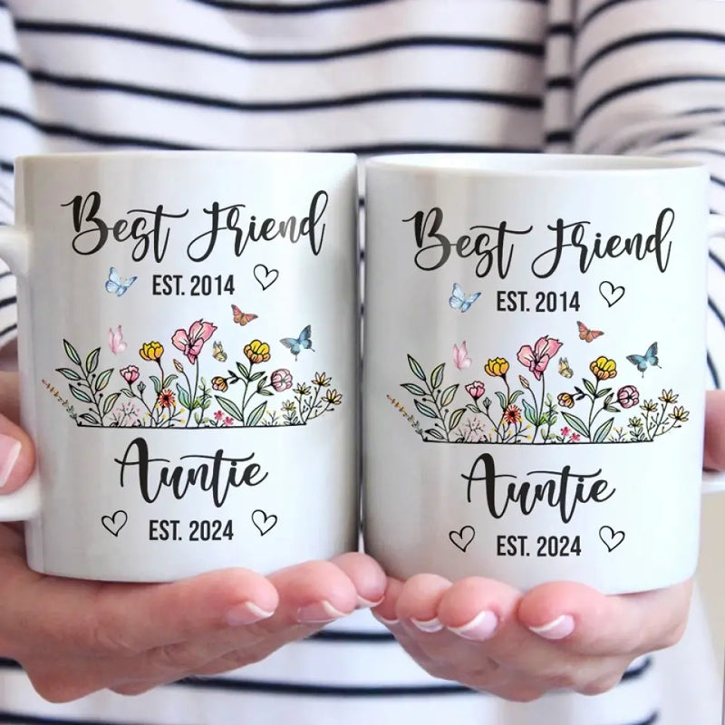 Custom Best Friend Auntie Gifts - Personalized Mug