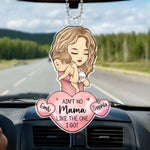 Custom Name Mama and Baby Gifts - Personalized Car Ornament