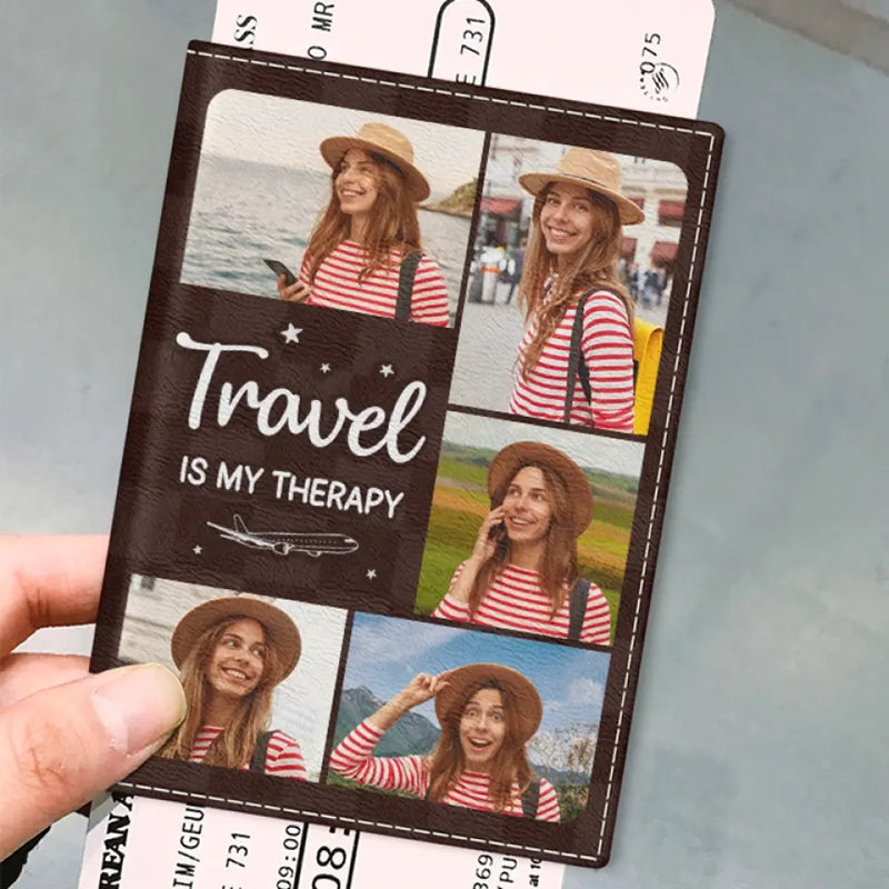 Custom Photo Travel Gifts for Women - Personalized Passport Cover