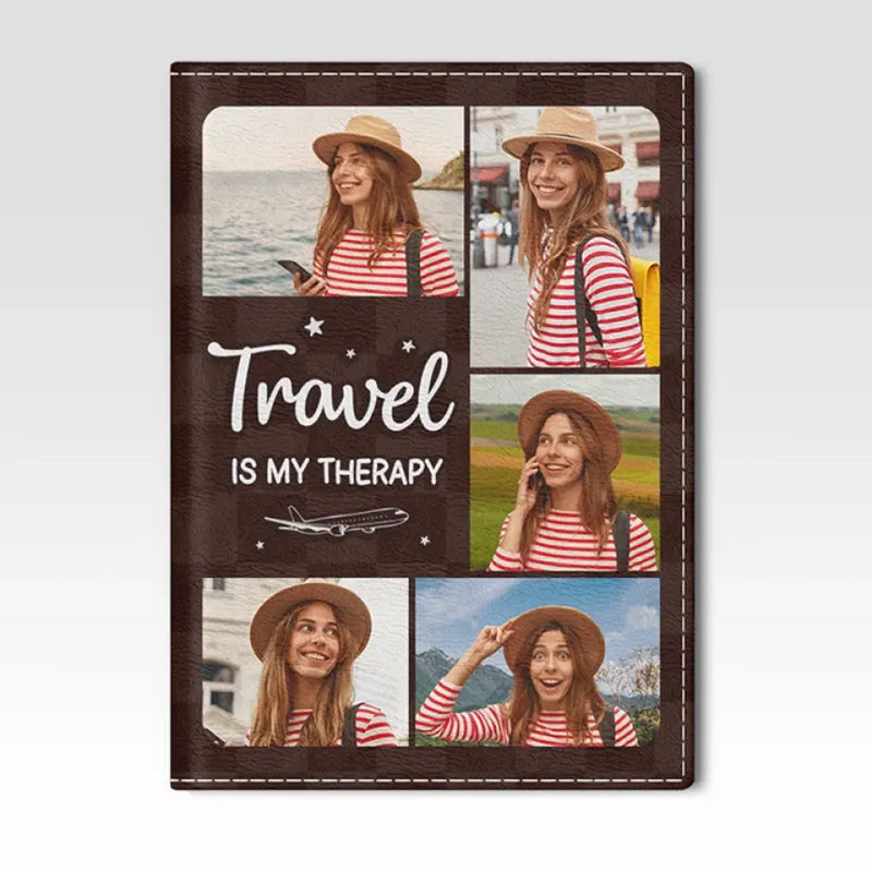 Custom Photo Travel Gifts for Women - Personalized Passport Cover