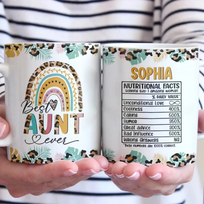 Custom Name Best Aunt Gifts - Personalized Mugs