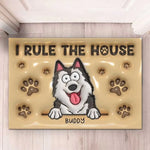 Custom Name Funny Dog House Gifts for Dog Lovers - Personalized Doormat