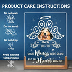 Custom Pet Photo Memorial Gifts for Dog Lovers - Personalized 3D LED Walnut Night Light