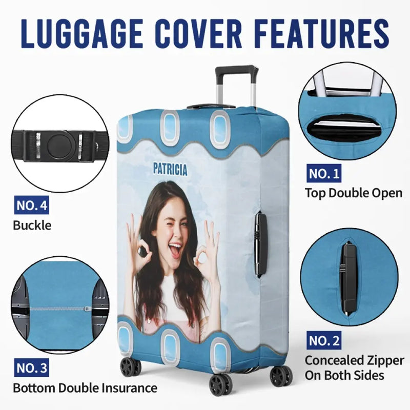 Custom Photo Travel Gifts for Women - Personalized Luggage Cover