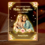 Custom Photo Mother Daughter Gifts - Personalized 3D LED Walnut Night Light