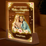 Custom Photo Mother Daughter Gifts - Personalized 3D LED Walnut Night Light
