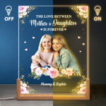 Custom Photo Mother Daughter Gifts - Personalized 3D LED Walnut Night Light