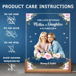 Custom Photo Mother Daughter Gifts - Personalized 3D LED Walnut Night Light