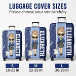 Custom Name Travel Lover Gifts for Women - Personalized Luggage Cover
