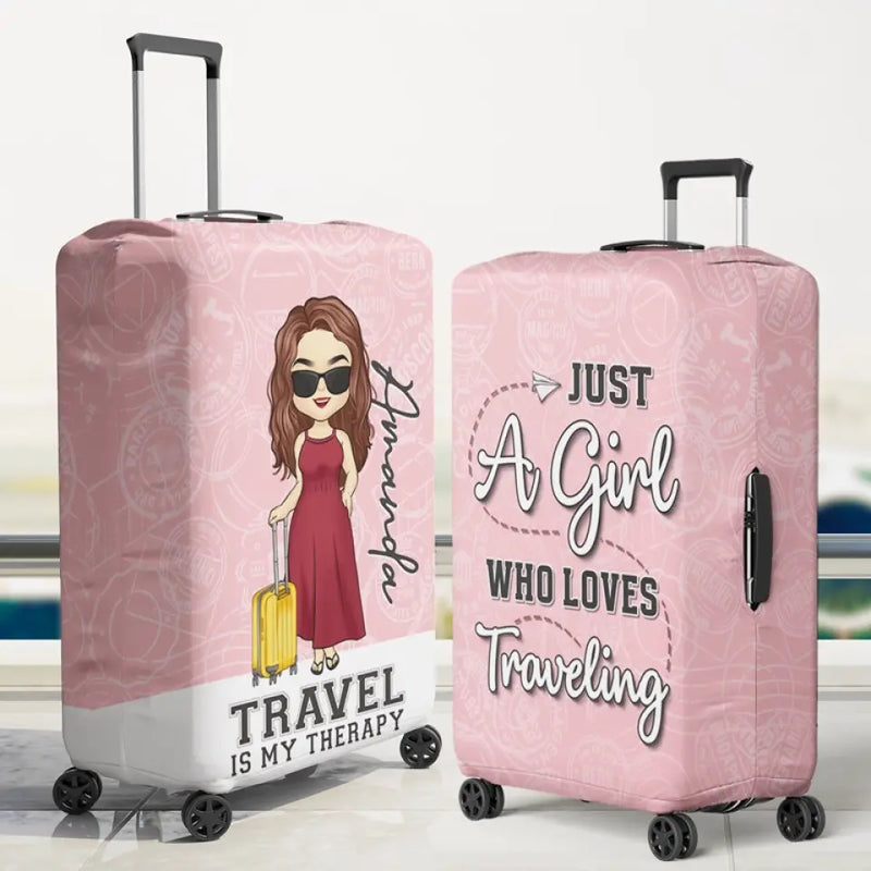 Custom Name Travel Gifts for Women - Personalized Luggage Cover