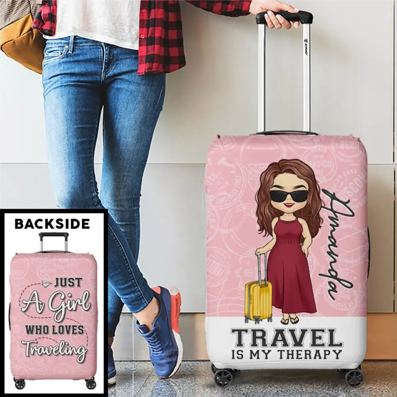 Custom Name Travel Gifts for Women - Personalized Luggage Cover