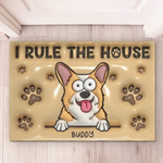 Custom Name Funny Dog House Gifts for Dog Lovers - Personalized Doormat