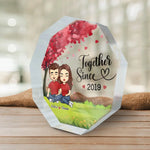 Custom Name Couple Anniversary Gifts - Personalized Shaped Acrylic Plaque