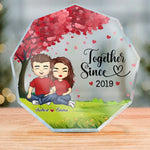 Custom Name Couple Anniversary Gifts - Personalized Shaped Acrylic Plaque