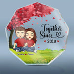 Custom Name Couple Anniversary Gifts - Personalized Shaped Acrylic Plaque