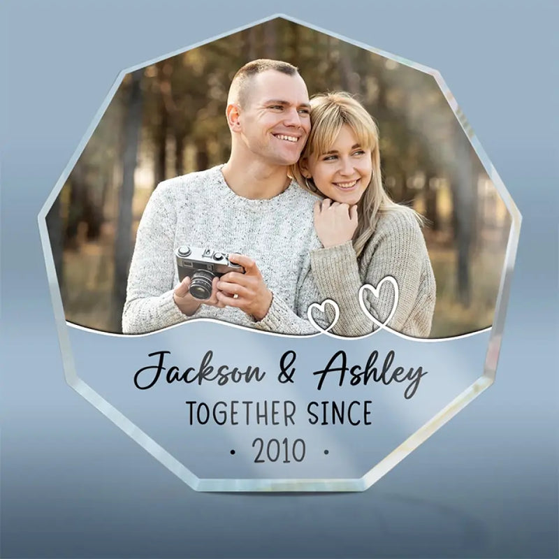 Custom Photo Couple Anniversary Gifts - Personalized Shaped Acrylic Plaque