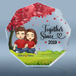 Custom Name Couple Anniversary Gifts - Personalized Shaped Acrylic Plaque