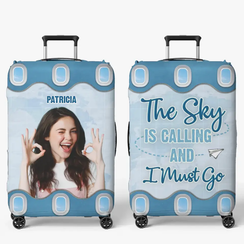 Custom Photo Travel Gifts for Women - Personalized Luggage Cover
