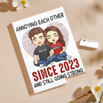 Custom Name Annoying Each Other Couple Gifts - Personalized Building Brick Blocks