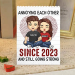 Custom Name Annoying Each Other Couple Gifts - Personalized Building Brick Blocks