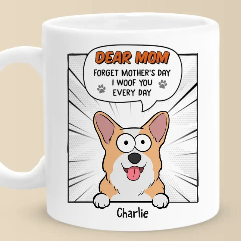 Custom Name Dog Mother's Day Gifts for Mom - Personalized Mugs