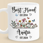 Custom Best Friend Auntie Gifts - Personalized Mug