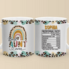 Best Auntie Nutritional Facts - Family Personalized Custom Mug - Gift For Family Members