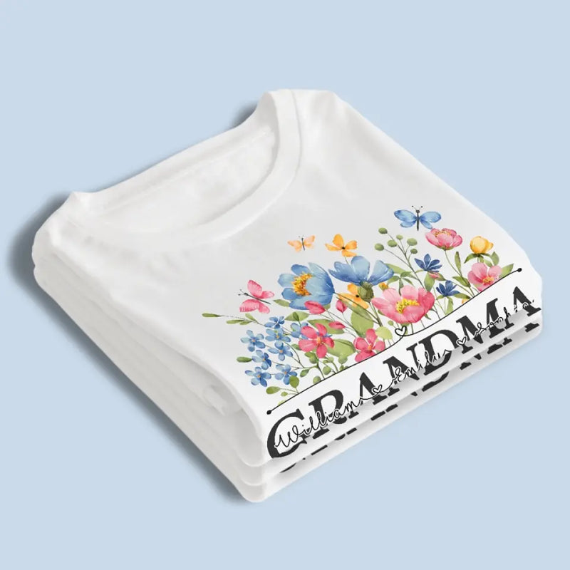 Custom Name Grandma Gifts for Women - Personalized Apparel