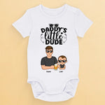 Custom Name Daddy's Little Dude Gifts for Boys - Personalized Baby Onesies