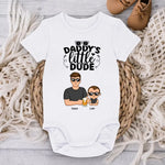 Custom Name Daddy's Little Dude Gifts for Boys - Personalized Baby Onesies